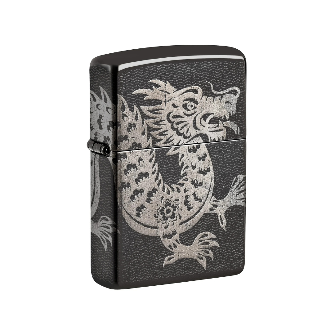 Zippo Ebony Asian Dragon