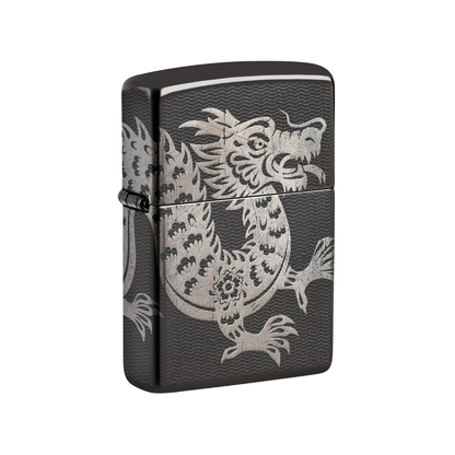 Zippo Ebony Asian Dragon