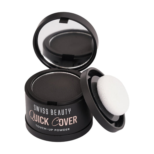 Swiss Beauty Quick Cover Hair Touch-Up Powder — 01 Smoky Black