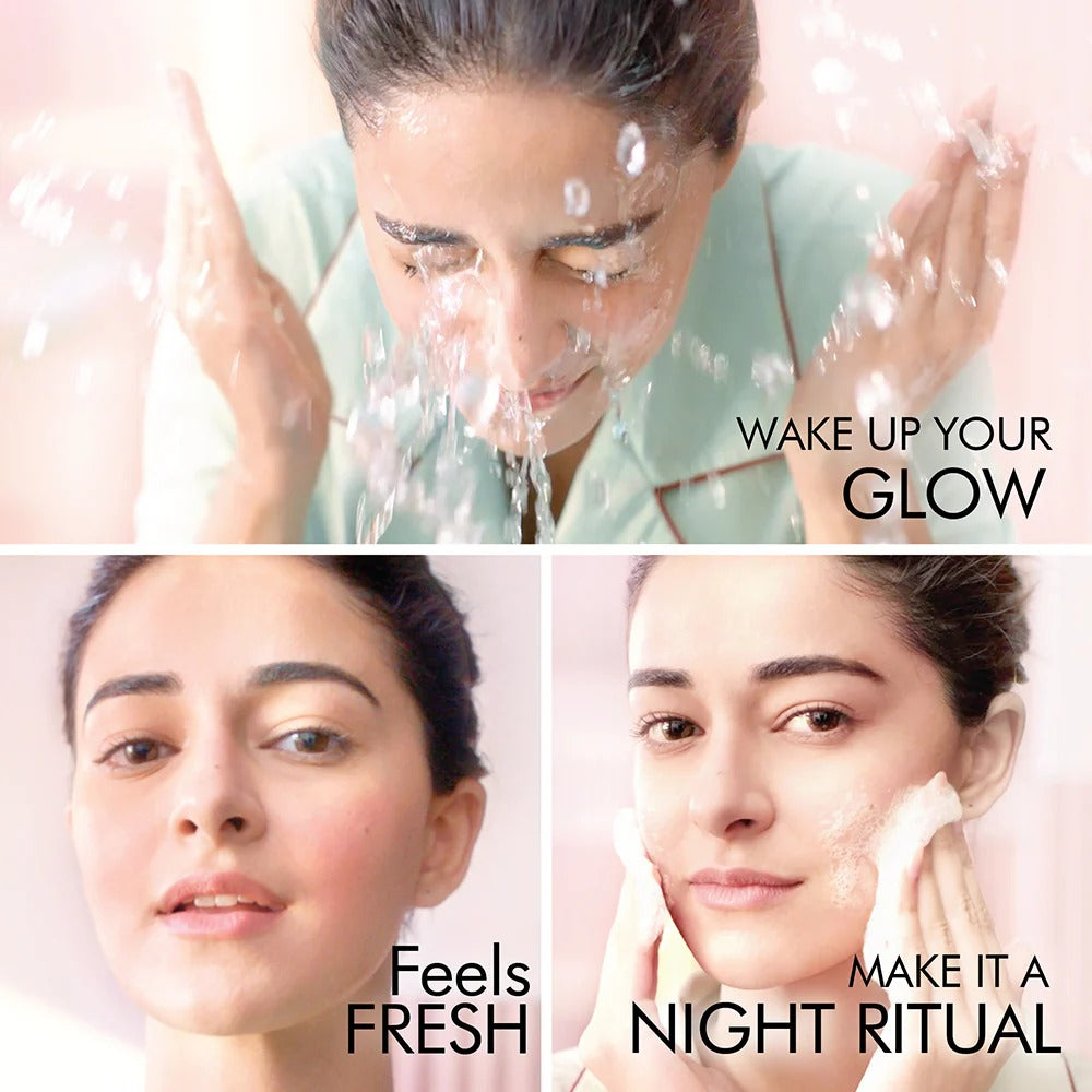 LAKME BLUSH & GLOW BRIGHTENING LEMON FACEWASH, WITH VITAMIN C SERUM 100G