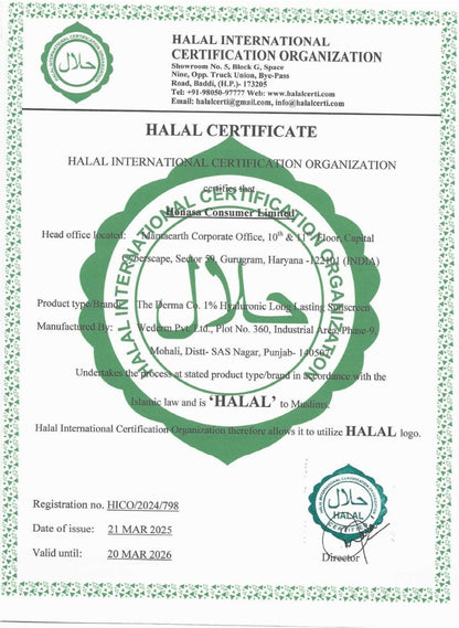 1% HYALURONIC LONG LASTING SUNSCREEN 50G