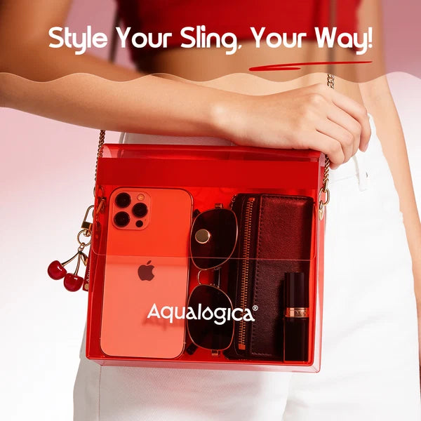 Aqualogica Cherry Blossom Bloom (Hot Girl Essentials) | With Sling Bag & Charms | Perfume Body Wash | Perfume Body Mist | Hydra Gel Moisturizer | Fragrance | Gift Set | Gifting For  Special Occasions | Premium Gift Pack