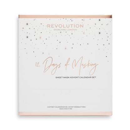 REVOLUTION SKINCARE 12 DAYS OF MASKING: SHEET MASK ADVENT CALENDAR