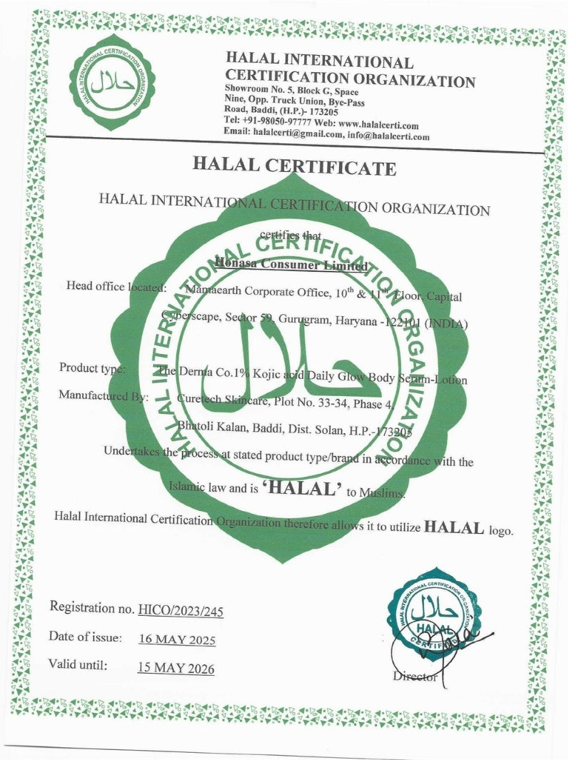 1% KOJIC ACID DAILY GLOW BODY SERUM-LOTION FOR SKIN RADIANCE 250 ML