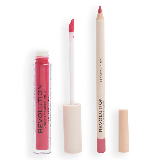 REVOLUTION LIP CONTOUR KIT SOULFUL PINK