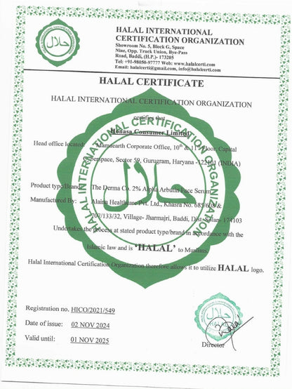 2% ALPHA ARBUTIN FACE SERUM - 30ML