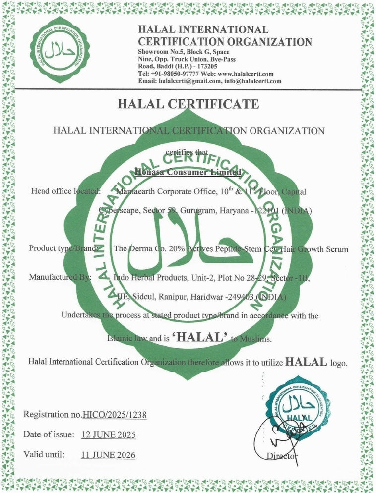 20% ACTIVES PEPTIDE-STEM CELL HAIR GROWTH SERUM