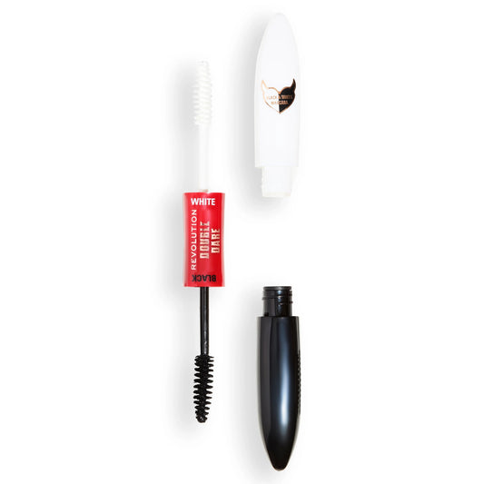 REVOLUTION TRULY SINFUL DOUBLE ENDED BLACK AND WHITE MASCARA