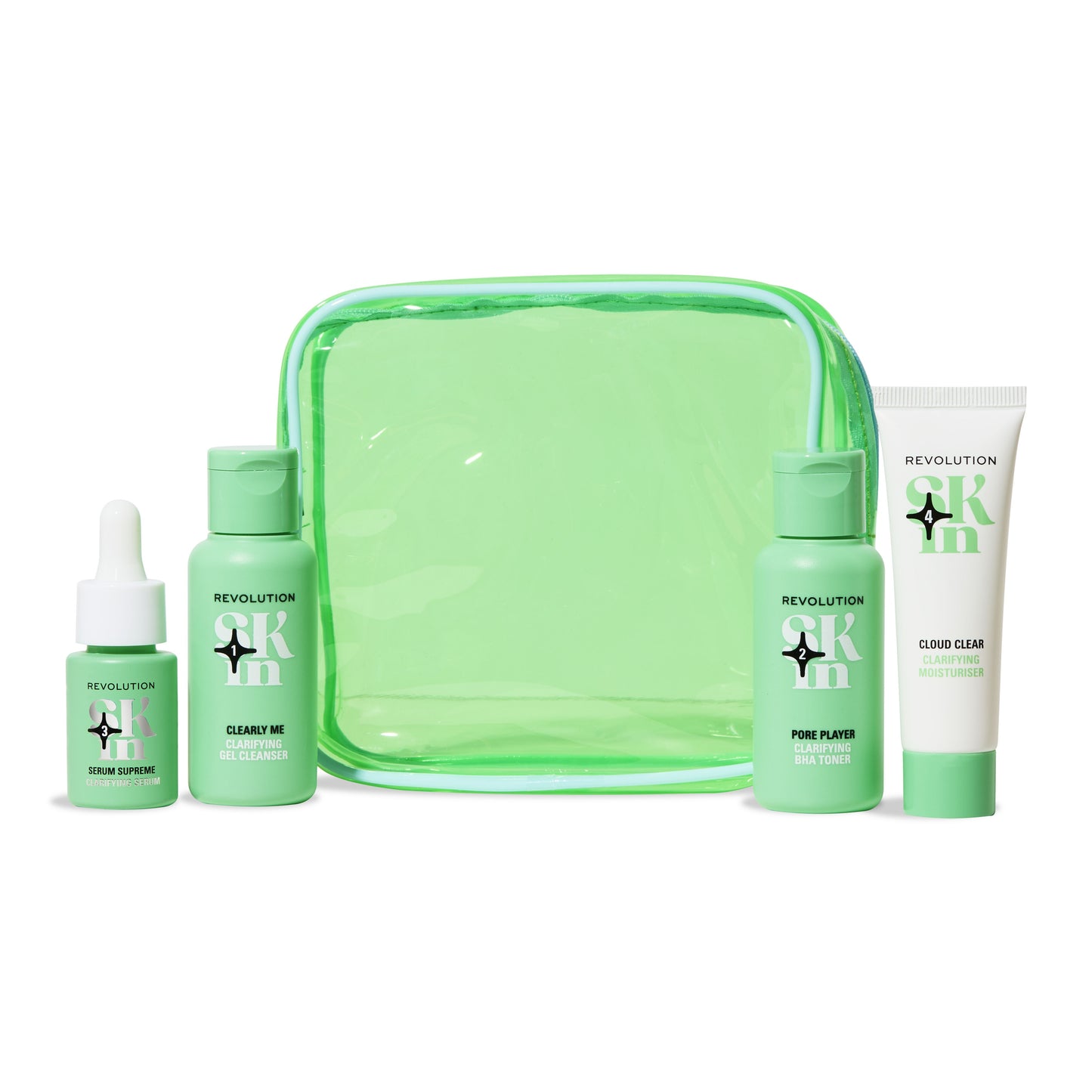 REVOLUTION SKIN CLEARLY CLARIFY 4 STEP STARTER KIT
