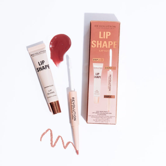 REVOLUTION LIP SHAPE KIT ROSE PINK