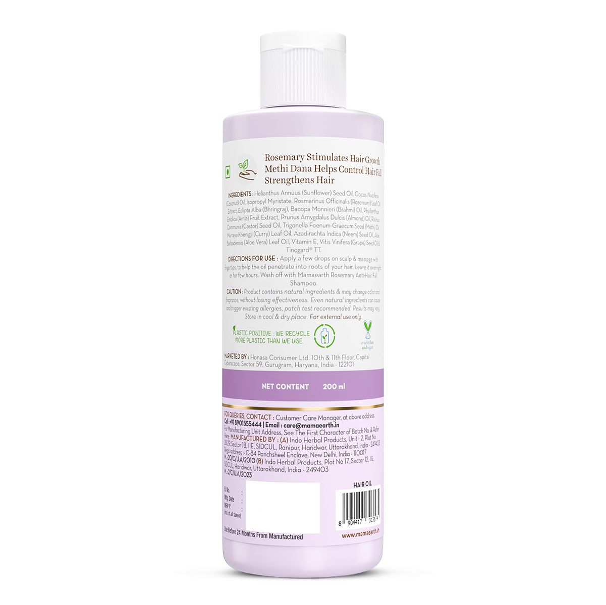 ROSEMARY HAIR GROWTH OIL FOR PROMOTING HAIR GROWTH 200ML