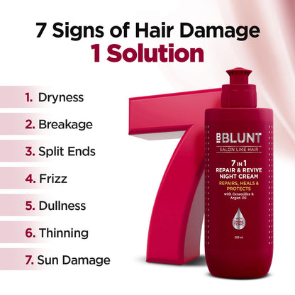 7 IN 1 REPAIR & REVIVE NIGHT CREAM TO HEAL & PROTECT HAIR OVERNIGHT 200ML