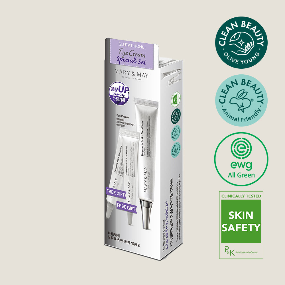 glutathione mauritius Mary&May Eye Cream Special Set 30g+12g – Quadis SALINE Glutathione Tablets for