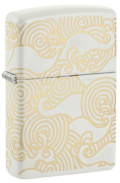 Zippo White Pattern Design
