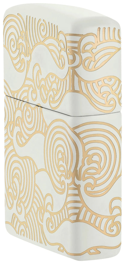 Zippo White Pattern Design