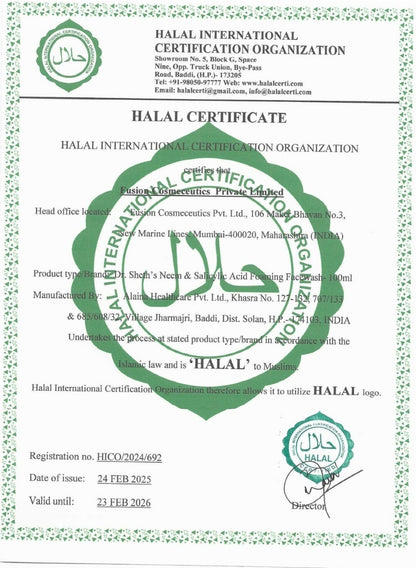 NEEM AND SALICYLIC ACID FOAMING FACE WASH 100ML