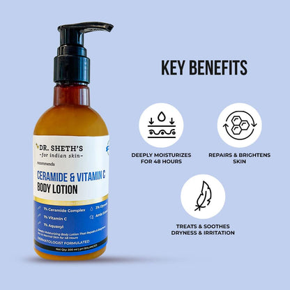 DR. SHETH'S CERAMIDE & VITAMIN C BODY LOTION 200 ML
