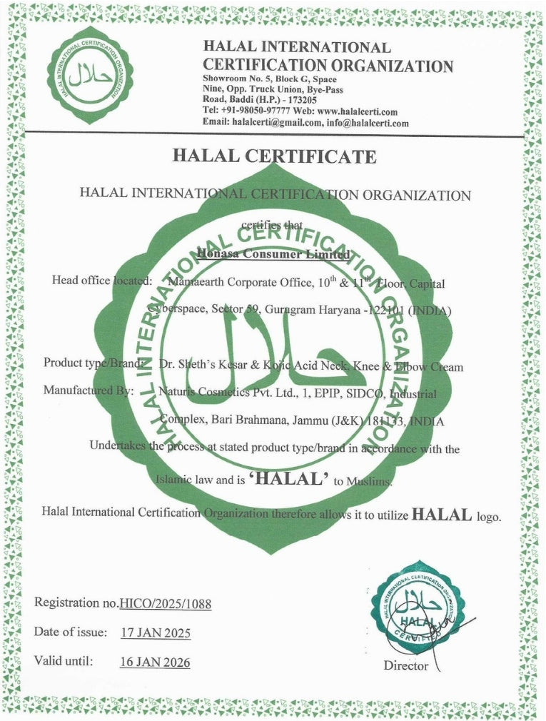 KESAR & KOJIC ACID NECK, KNEE & ELBOW CREAM 50G