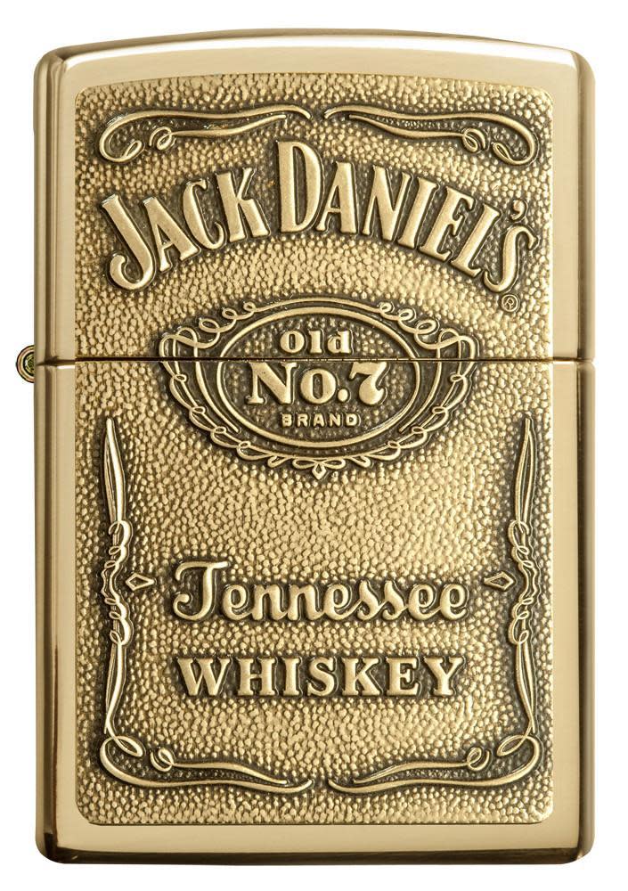 Zippo Jack Daniels Brass/Emblem Attached