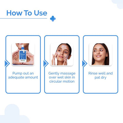 2.5% BENZOYL PEROXIDE GEL FACE WASH WITH GLYCERIN & ALLANTOIN FOR ACTIVE ACNE - 100 ML