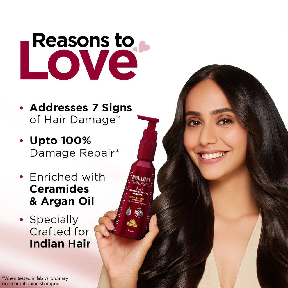7 IN 1 REPAIR & REVIVE SHAMPOO FOR UPTO 100% DAMAGE REPAIR - 300ML