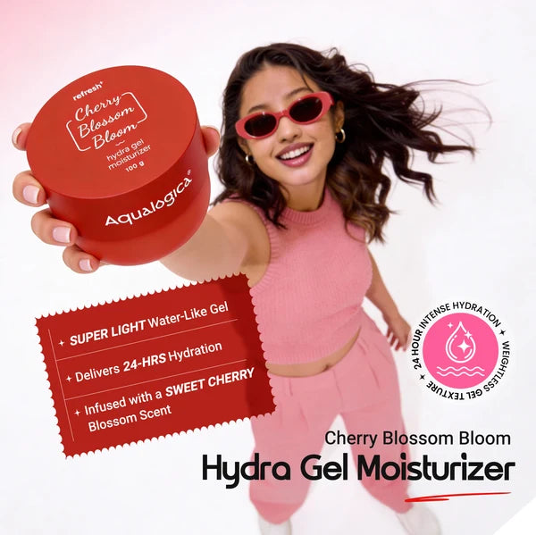 Aqualogica Cherry Blossom Bloom (Hot Girl Essentials) | With Sling Bag & Charms | Perfume Body Wash | Perfume Body Mist | Hydra Gel Moisturizer | Fragrance | Gift Set | Gifting For  Special Occasions | Premium Gift Pack