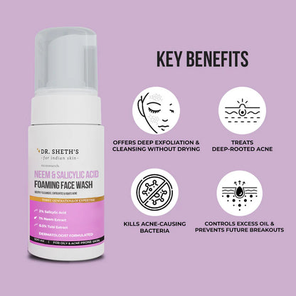 NEEM AND SALICYLIC ACID FOAMING FACE WASH 100ML