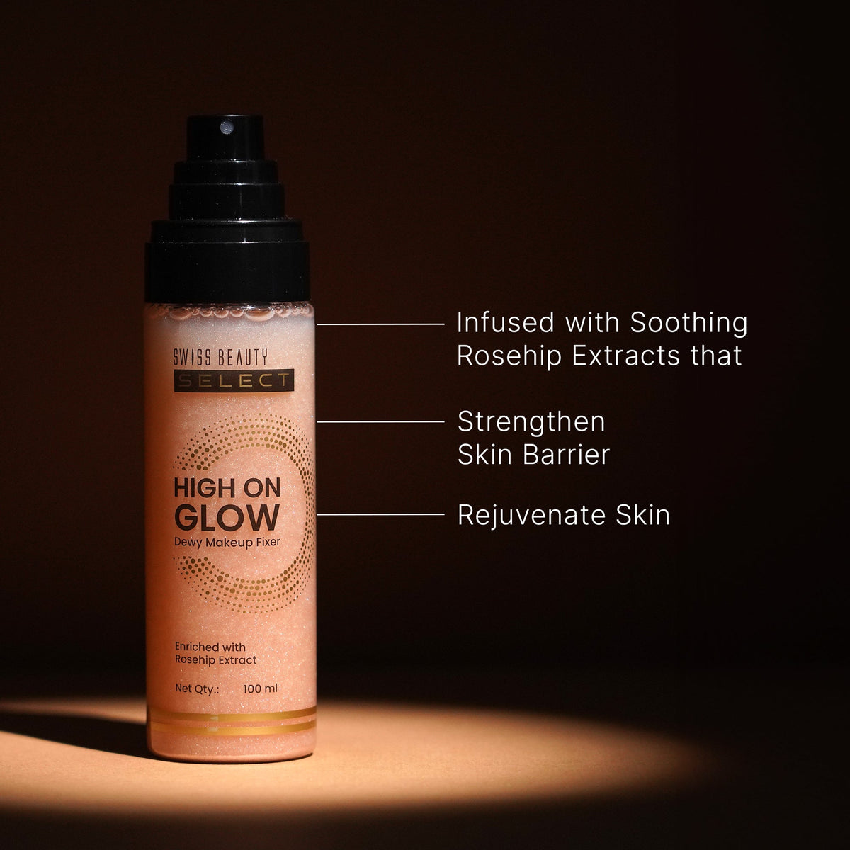 Swiss Beauty Select High On Glow Makeup Fixer Spray