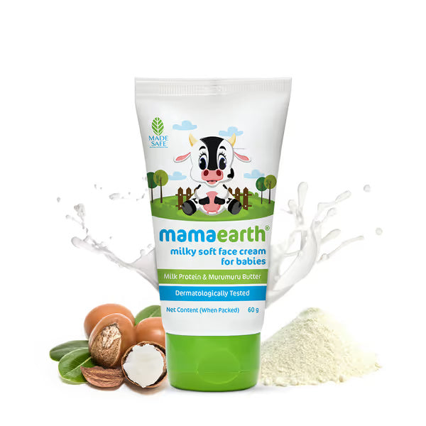 MILKY SOFT FACE CREAM WITH MURUMURU BUTTER FOR BABIES, 60G