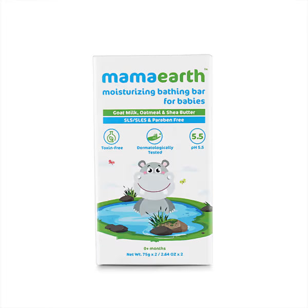 MOISTURIZING BATHING BAR SOAP FOR BABIES, PACK OF 2*75G