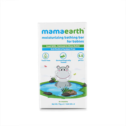 MOISTURIZING BATHING BAR SOAP FOR BABIES, PACK OF 2*75G