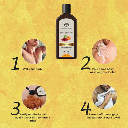 DE-TAN BODY WASH I SAFFRON & TURMERIC 200ML
