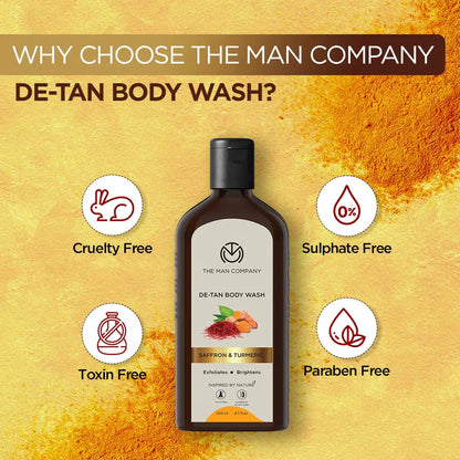 DE-TAN BODY WASH I SAFFRON & TURMERIC 200ML