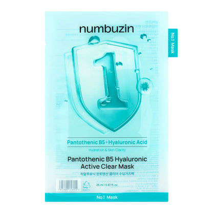 Numbuzin No.1 Pantothenic B5 Hyaluronic Active Clear Sheet Mask 26ml