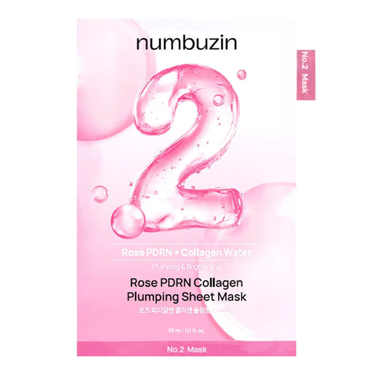 Numbuzin No.2 Rose PDRN Collagen Plumping Sheet Mask 33ml