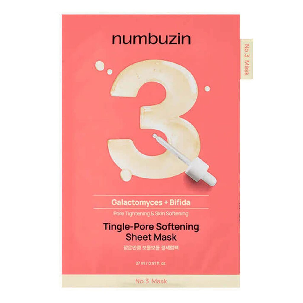 Numbuzin No.3 Tingle-Pore Softening Sheet Mask 27ml