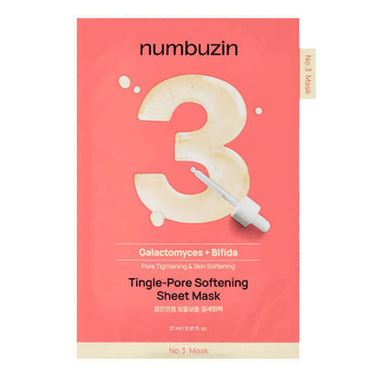 Numbuzin No.3 Tingle-Pore Softening Sheet Mask 27ml