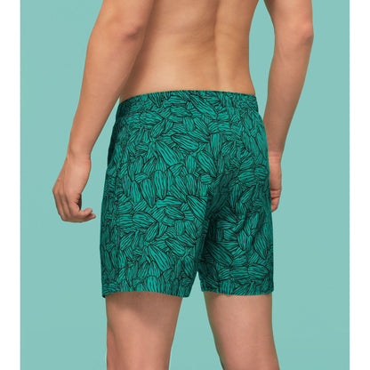 PACK OF 2 SUPER COMBED COTTON BOXER SHORTS: ALMOND / STREET LAMP