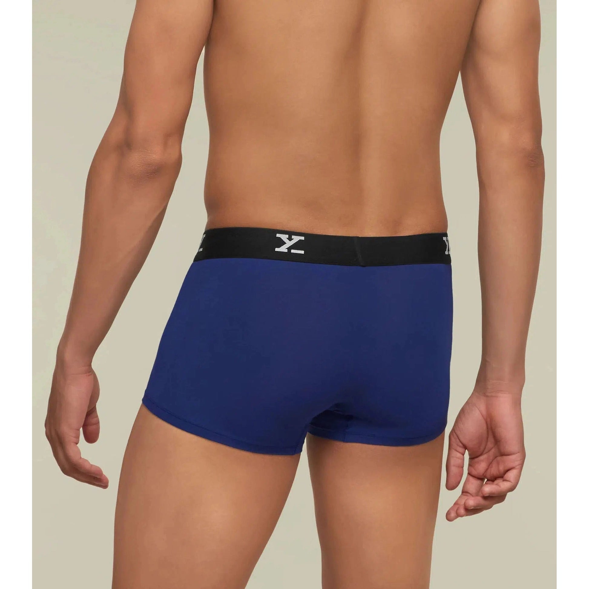 PACK OF 2 TENCEL™ TRUNKS- : ACE CHARCOAL GREY /TWILIGHT BLUE