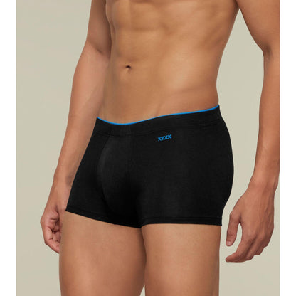 PACK OF 2 TENCEL™ TRUNKS- : UNO COLLECTION GRAPHITE GREY / BLACK KNIGHT