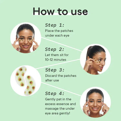 QUENCH BRAVOCADO BRIGHTENING UNDER EYE HYDROGEL MASK 4GM