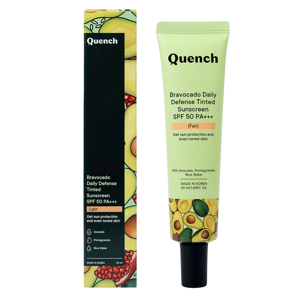 QUENCH BRAVOCADO (LIGHT) DAILY DEFENSE TINTED SUNSCREEN SPF 50 PA+++ 50ML