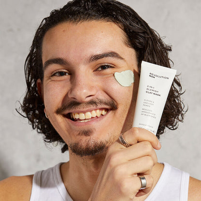 REVOLUTION MAN 2 IN 1 BLEMISH CLAY MASK