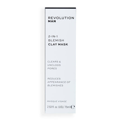 REVOLUTION MAN 2 IN 1 BLEMISH CLAY MASK