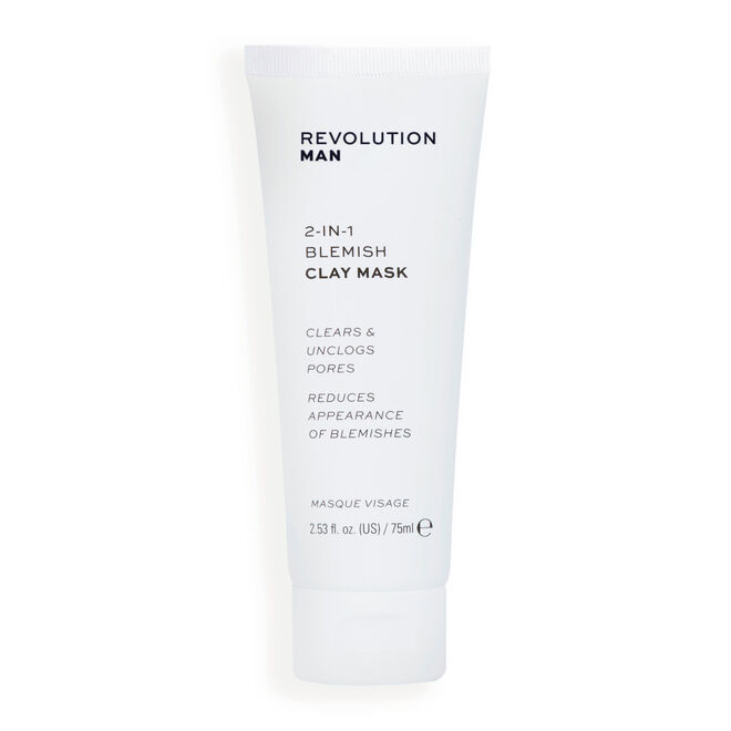 REVOLUTION MAN 2 IN 1 BLEMISH CLAY MASK