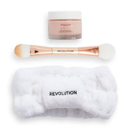 REVOLUTION SKINCARE THE PINK CLAY COLLECTION SKINCARE GIFT SET