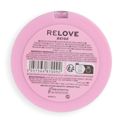 REVOLUTION RELOVE SUPER MATTE PRESSED POWDER BEIGE