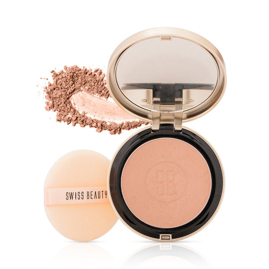 Swiss Beauty Born To Last Compact Powder — 01 Bare Dawn