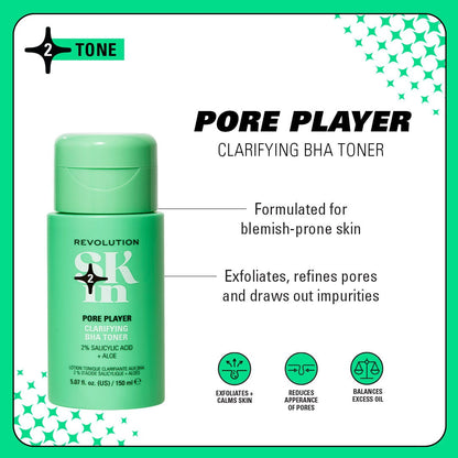 REVOLUTION SKIN CLEARLY CLARIFY 4 STEP STARTER KIT