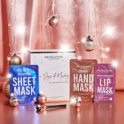 REVOLUTION SKINCARE 12 DAYS OF MASKING: SHEET MASK ADVENT CALENDAR